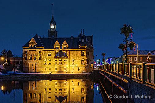 Town Hall At First Light_31716-21.jpg - Photographed along the Canadian Mississippi River at Carleton Place, Ontario, Canada.